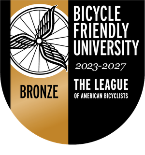 Logo for Bike Friendly University Bronze Designation for 2023-2027